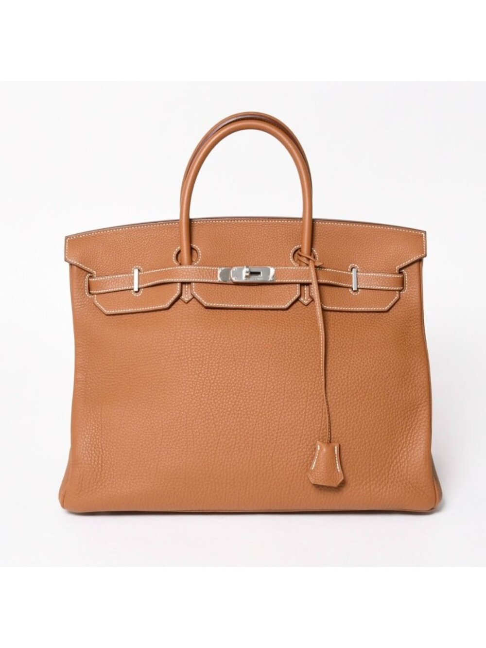 Hermes Birkin 40 Gold Togo 40 Silver Handbag